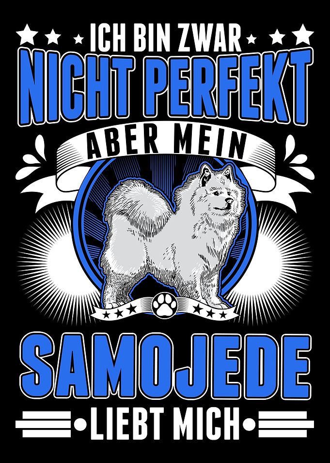 Samojede Schlittenhund Sam