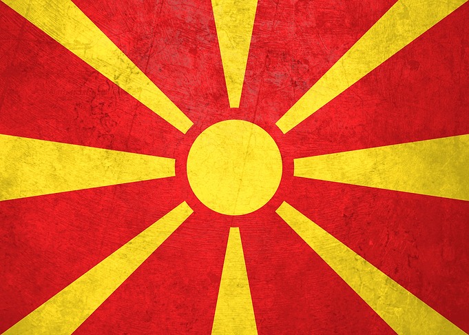 Flag of North Macedonia