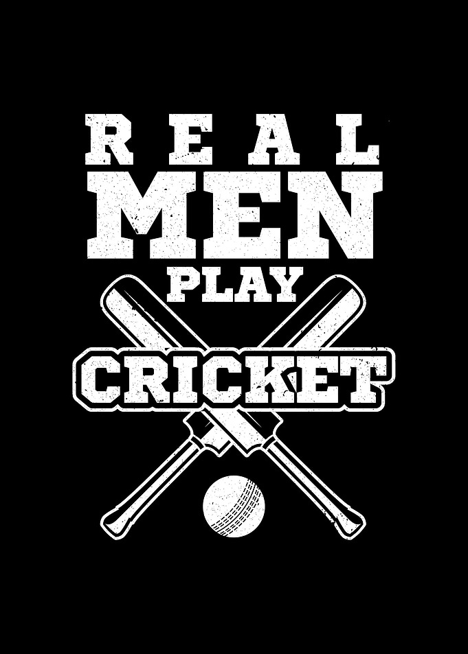 Real Men Play Cricket Gift