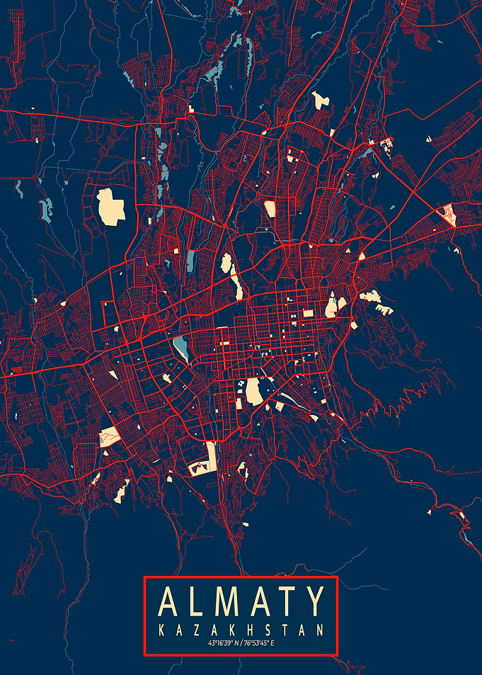 Almaty City Map Hope