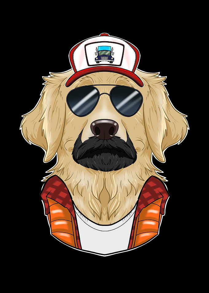 Trucker Golden Retriever