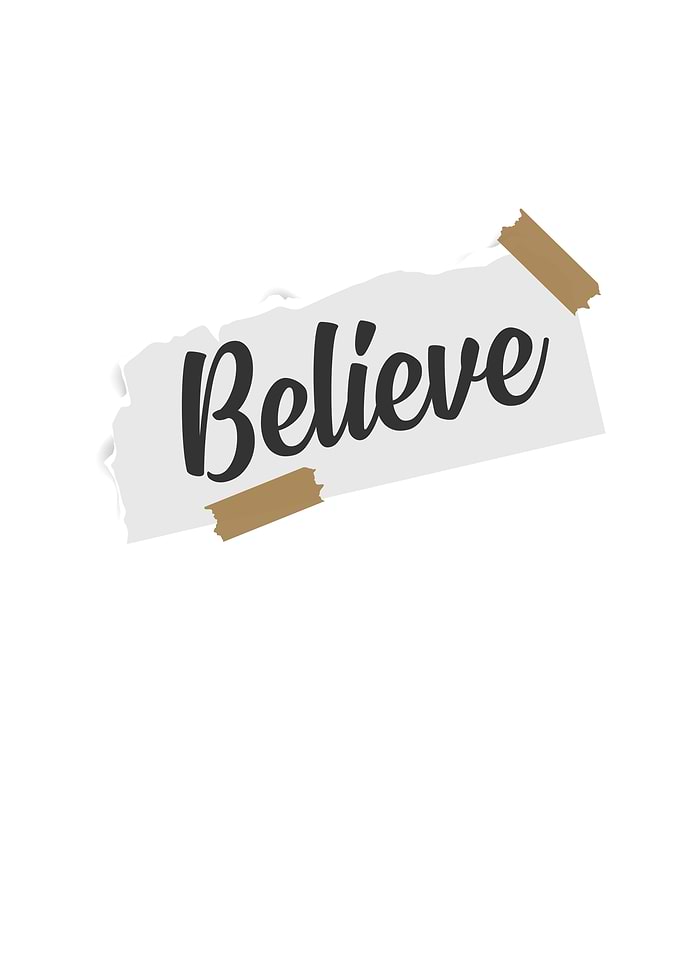 Believe Christian Quote