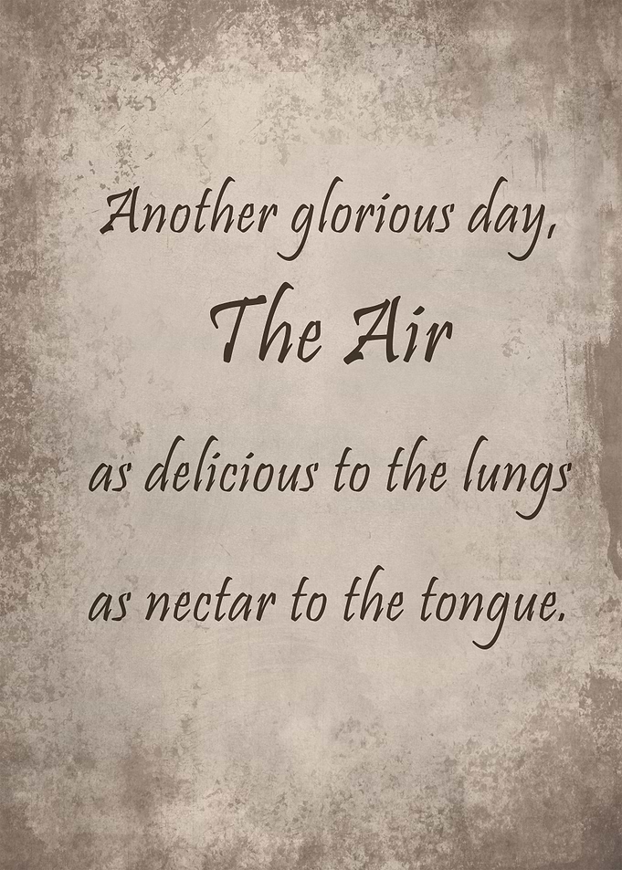Another glorious day