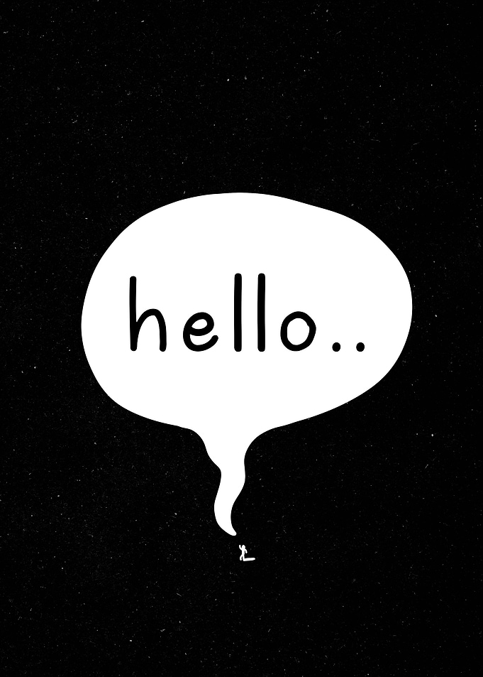 Hello speech bubble