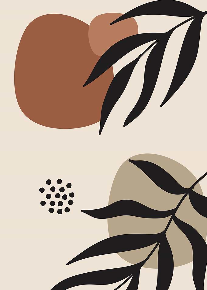 Floral geometric shapes