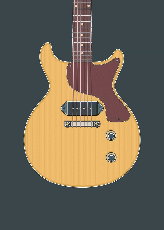 Yellow Junior DC Guitar