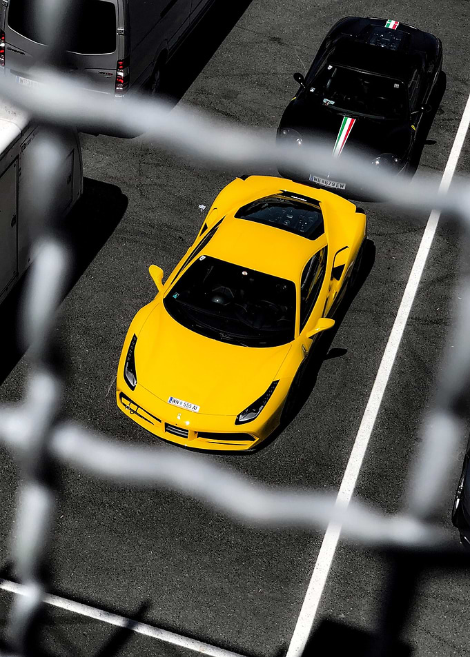 Yellow Lamborghini focus