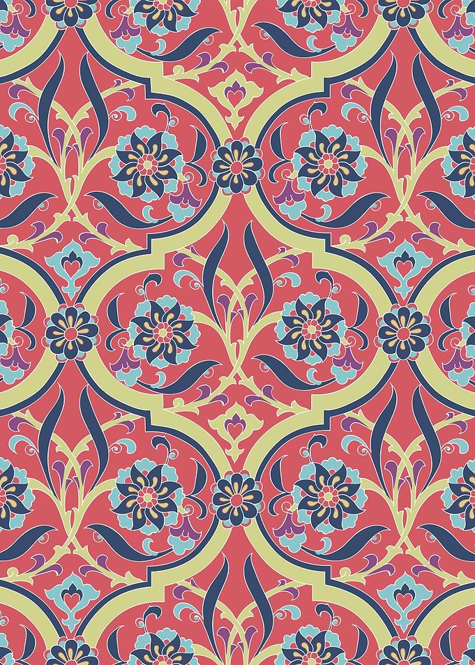 Iznik Turkish pattern