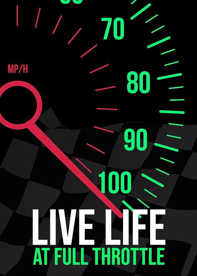 Car Racing Wall Art Decor