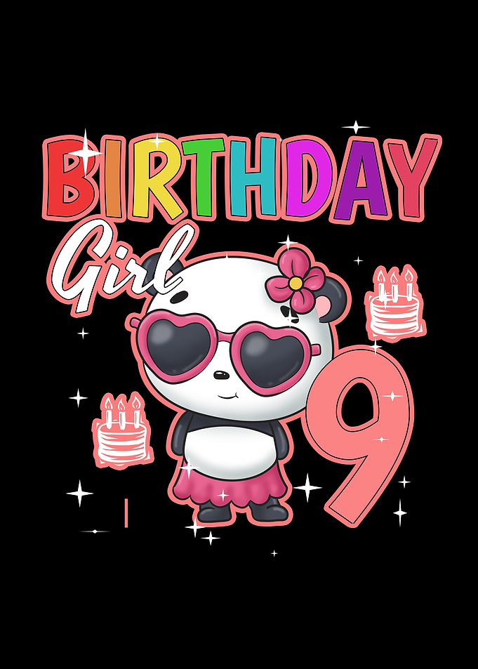 Birthday Girl 9 Panda