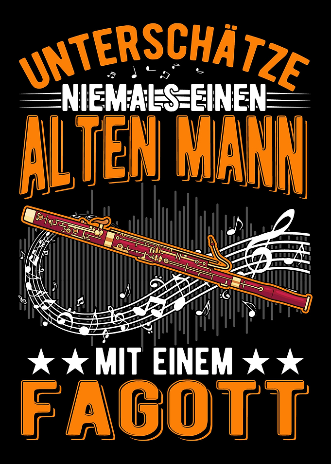 Fagott Alter Mann Fagottis