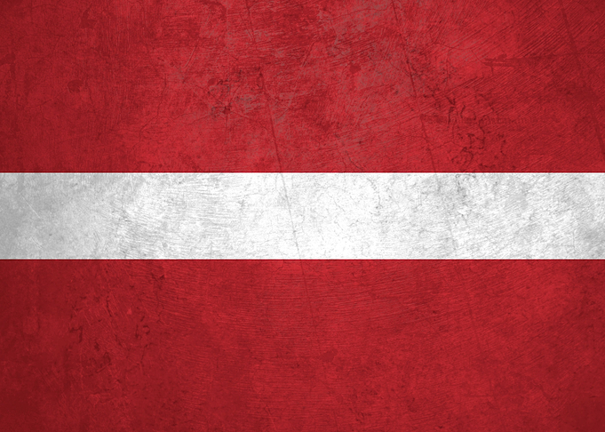 Flag of Latvia on Wall