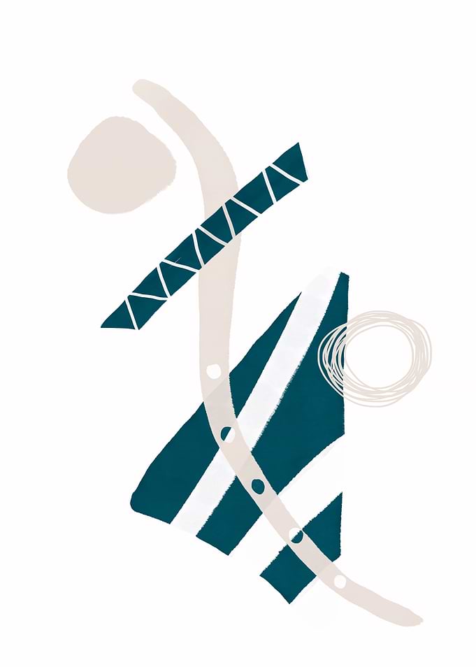 Abstract inky shapes no 7
