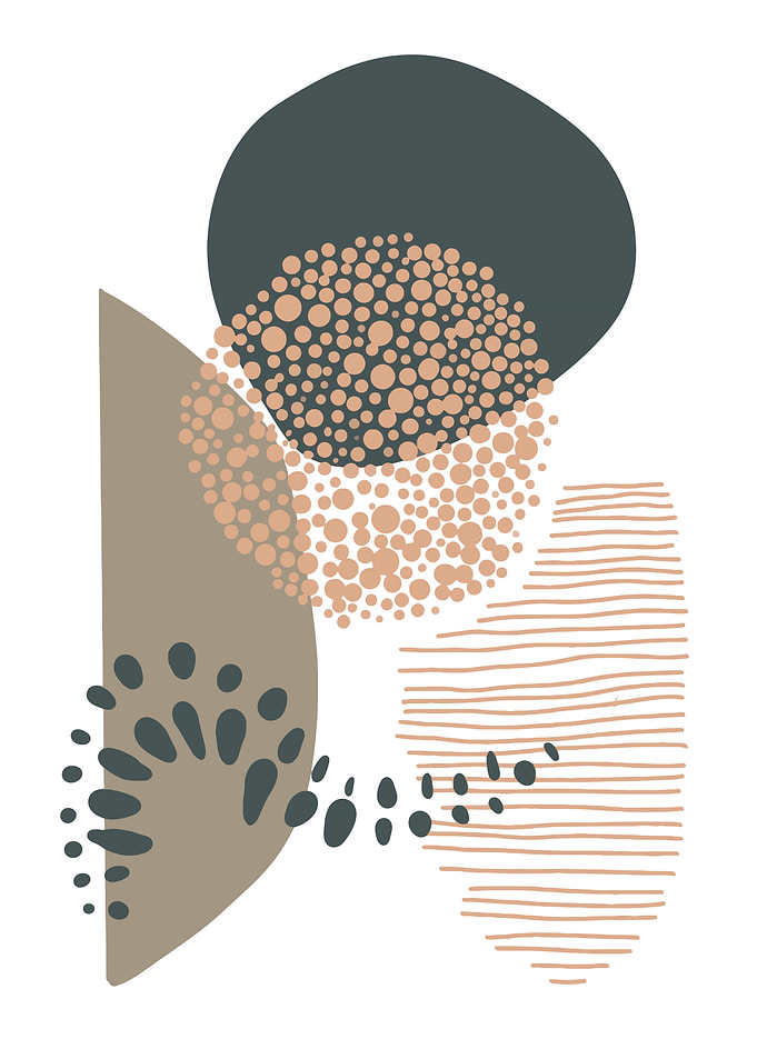 Mid century modern shapes