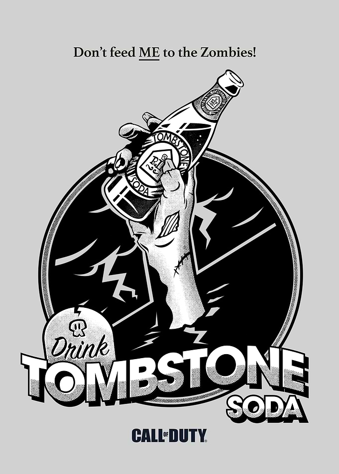 Tombstone Soda B&W