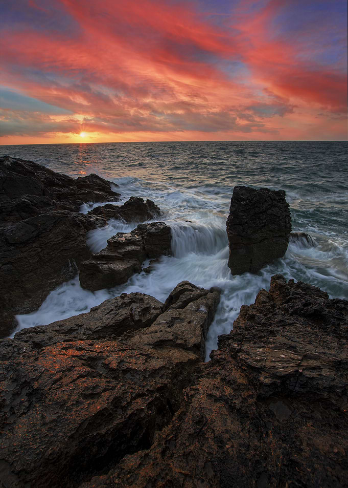 towards the sea