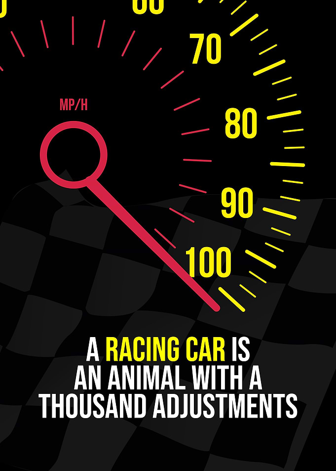 Car Racing Wall Art Decor