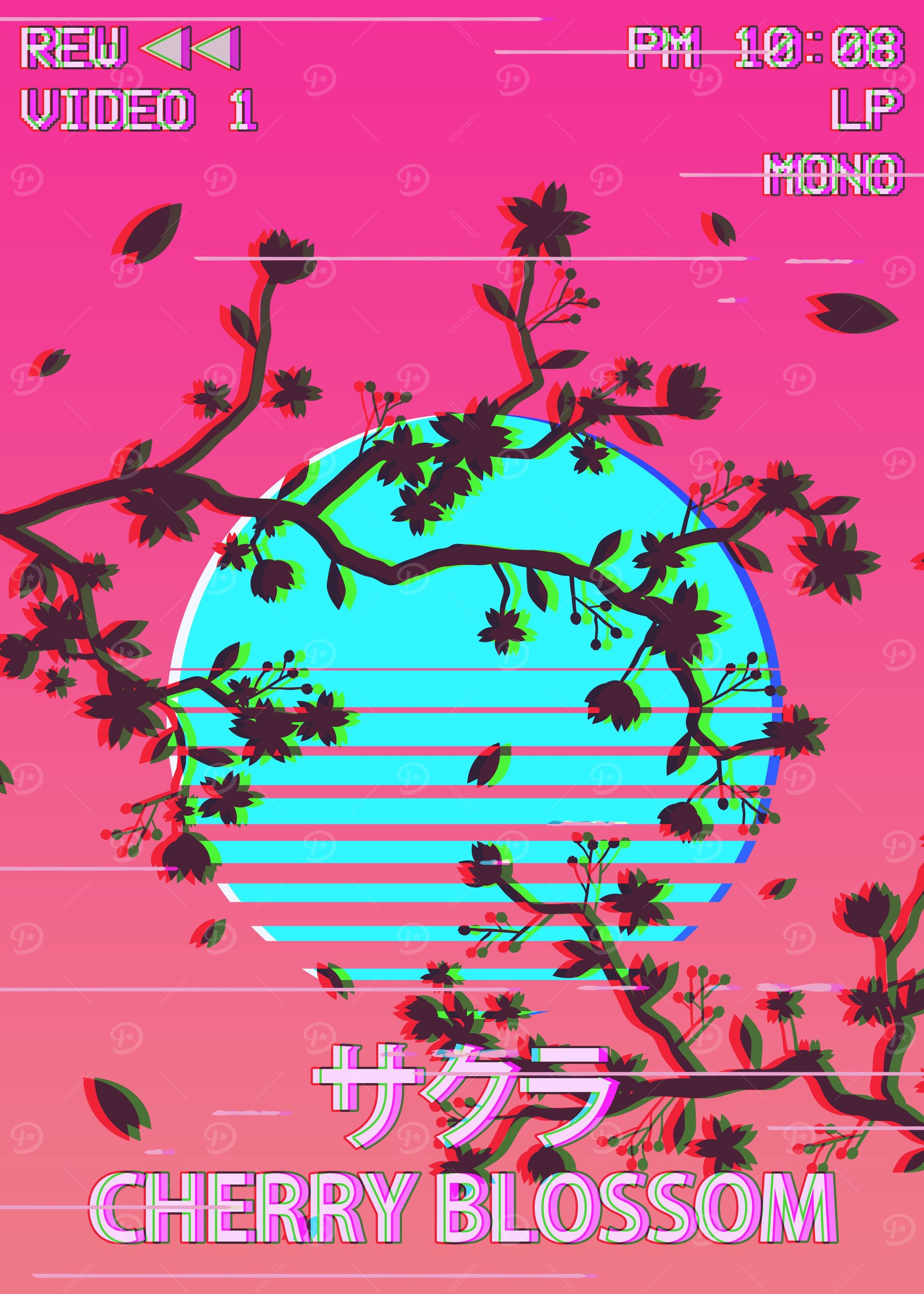 Cherry Blossom Vaporwave