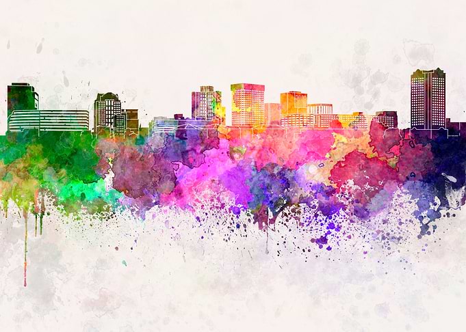 Norfolk skyline