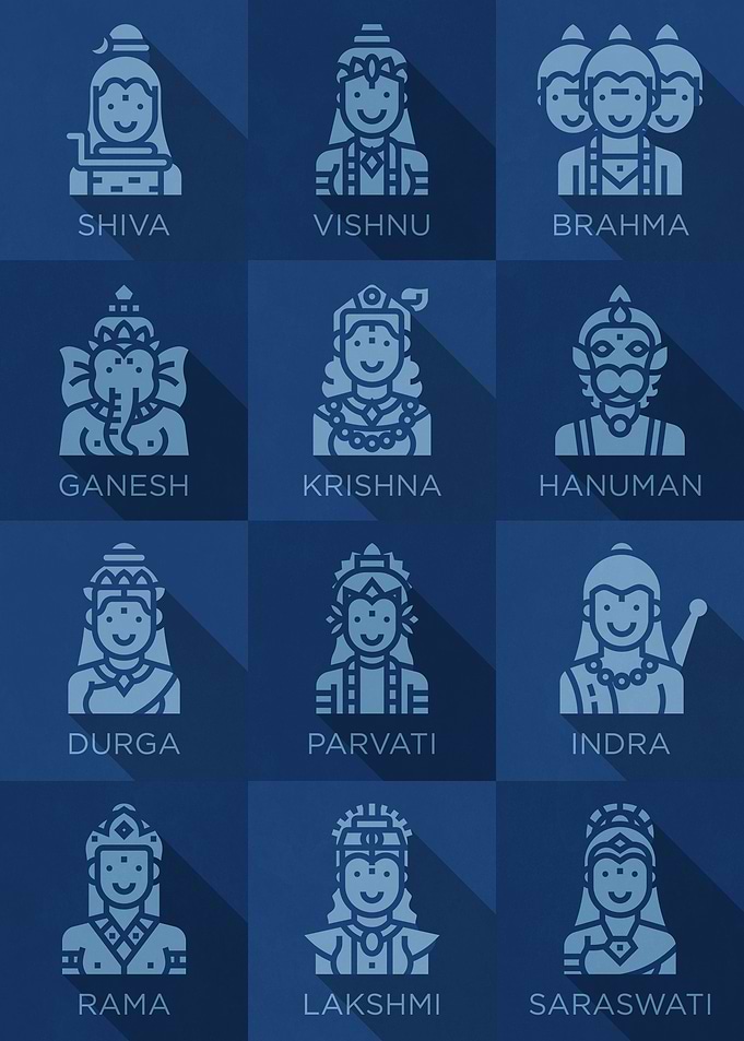 Hindu Gods Icons 6