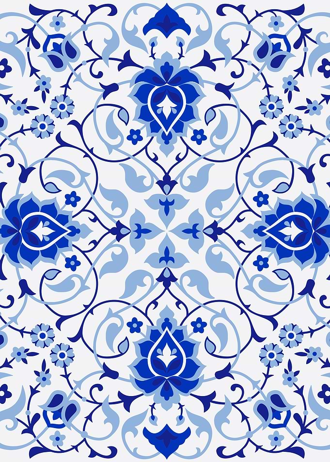 Iznik Turkish pattern
