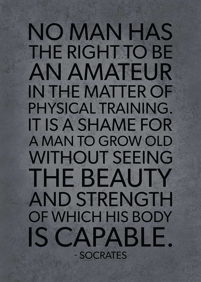 Socrates Workout Quote