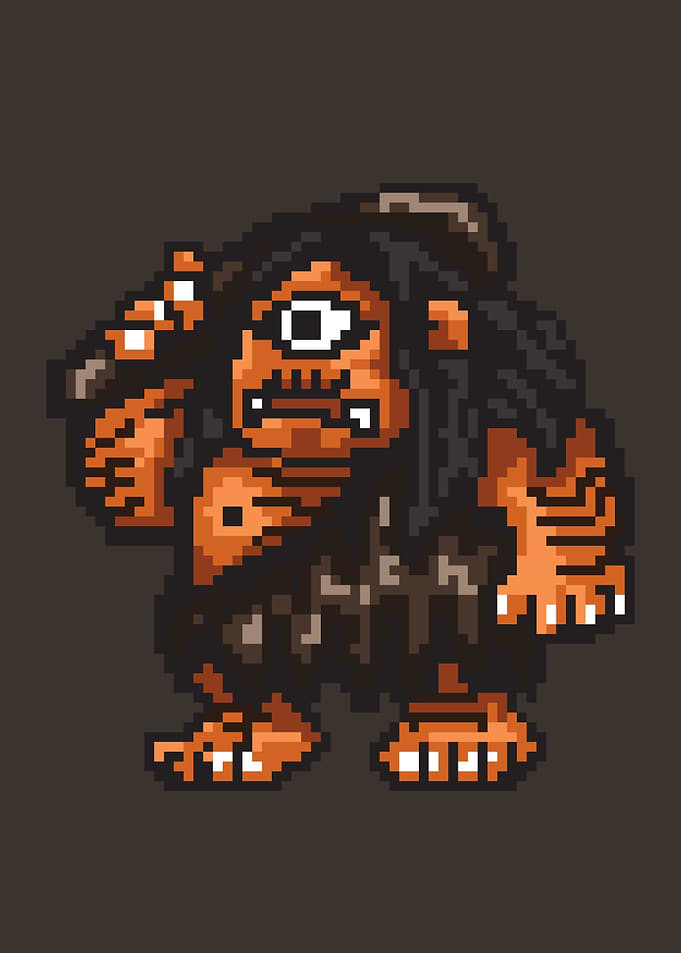 Pixel Art Cyclops