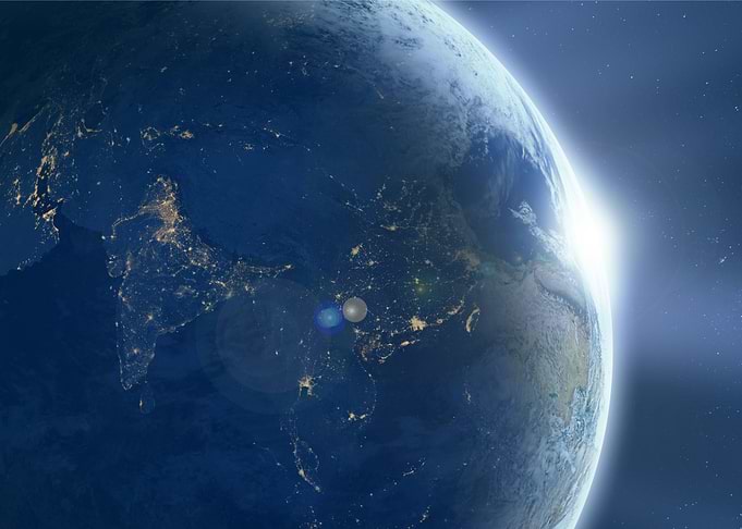Earth Space Planet Sun