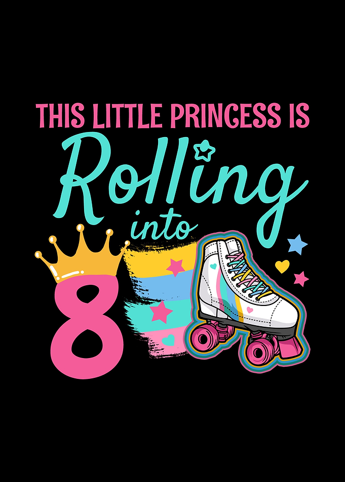 8th Birthday Roller Skates