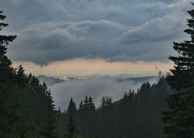 View over cloudy Valley