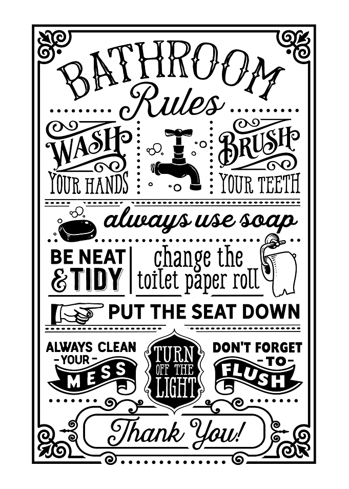 Bathroom Rules