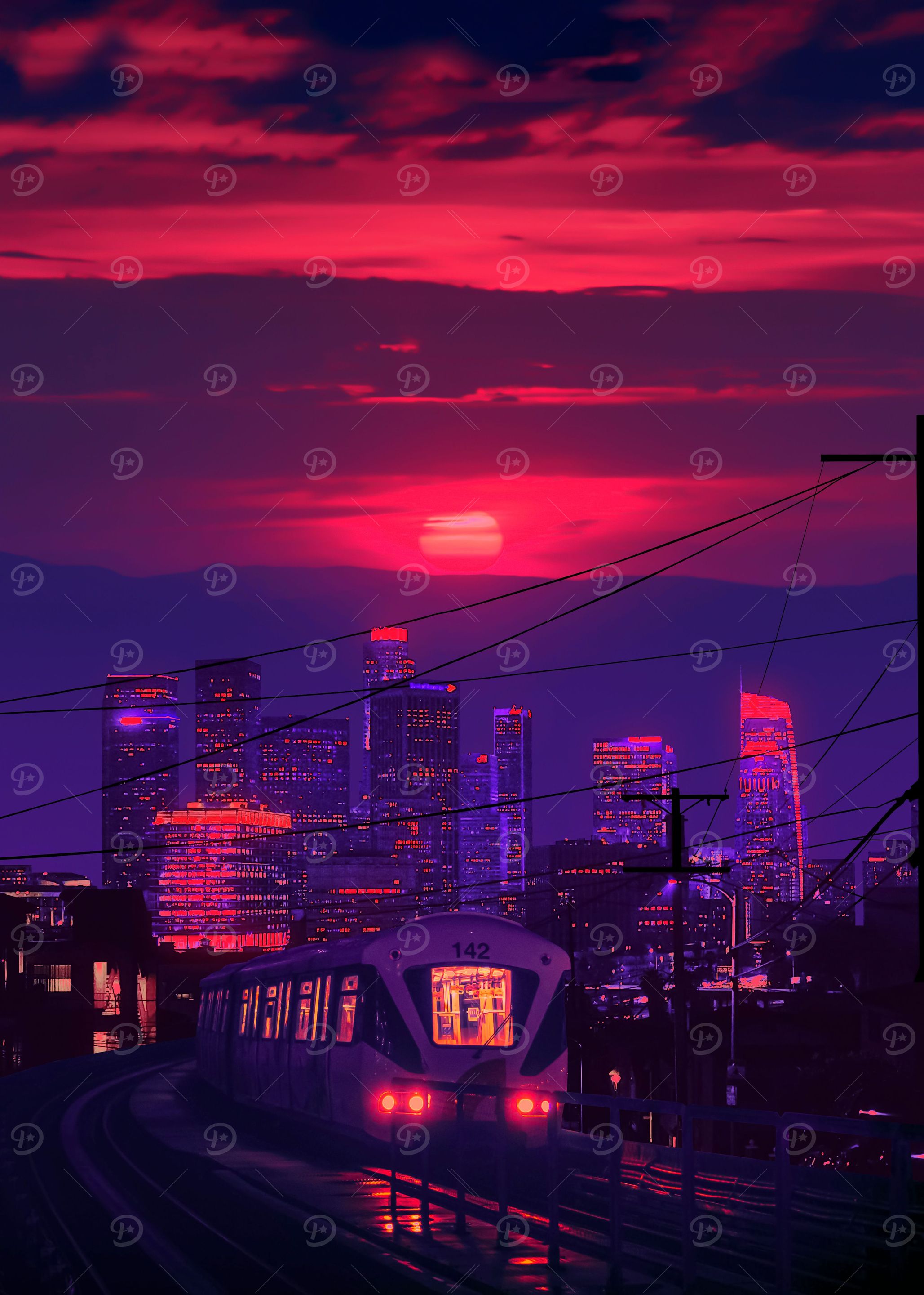 Neon Train City 2