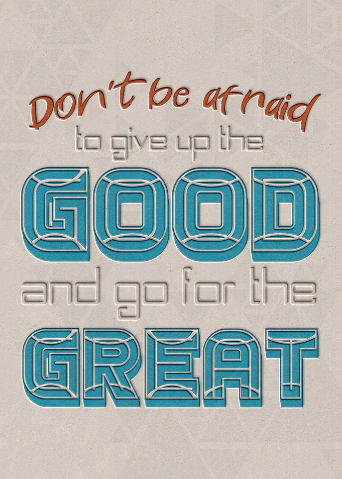 Dont Be Afraid to Give