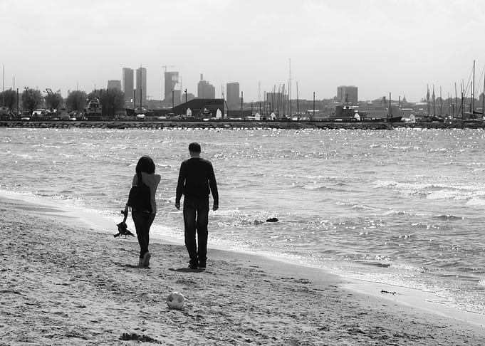 Walking on the Beach