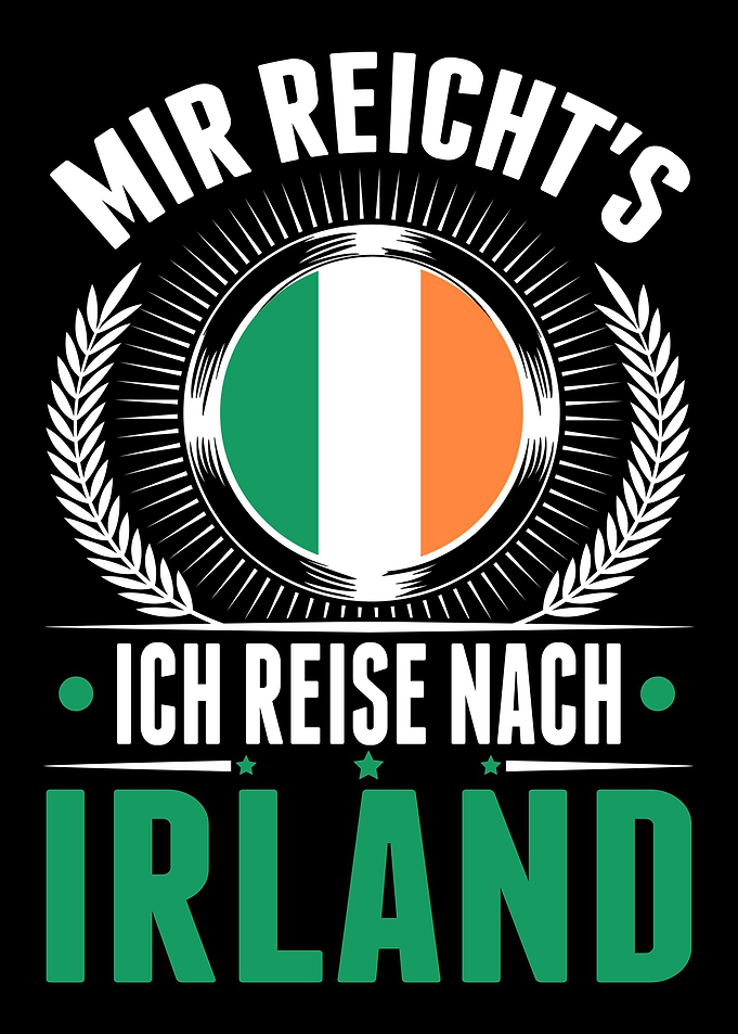 Irland Urlaub Irische Flag