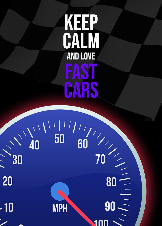 Car Racing Wall Art Decor