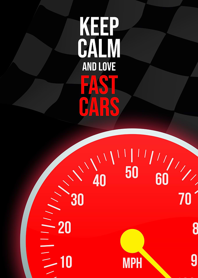 Car Racing Wall Art Decor