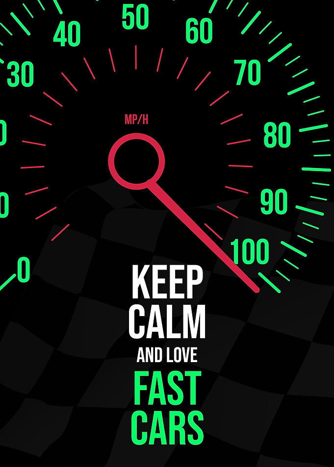 Car Racing Wall Art Decor