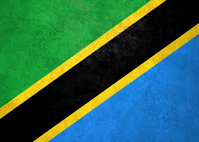 Flag of Tanzania on Wall