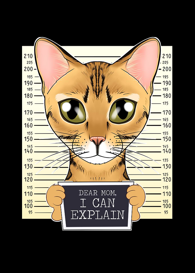 Bengal Cat Mom Dear Mom