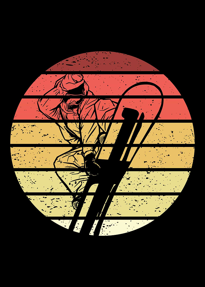 Snowboarding Retro Vintage
