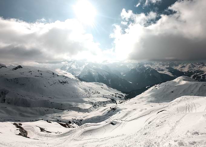 On top of the mountain