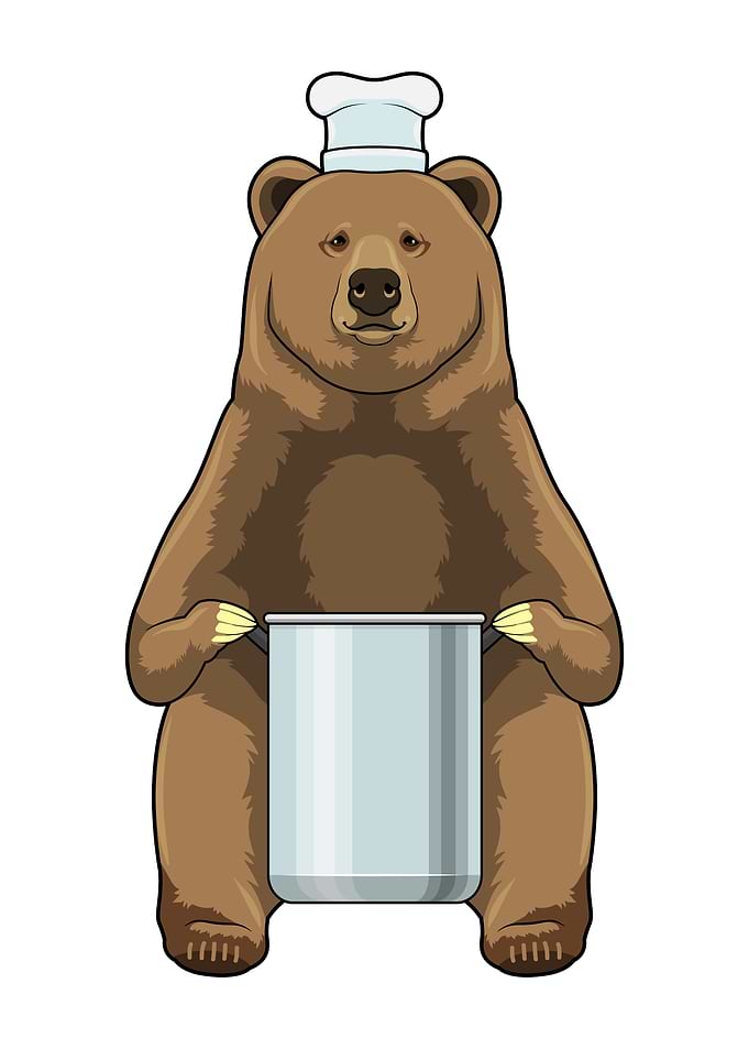 Bear Cook Chef hat