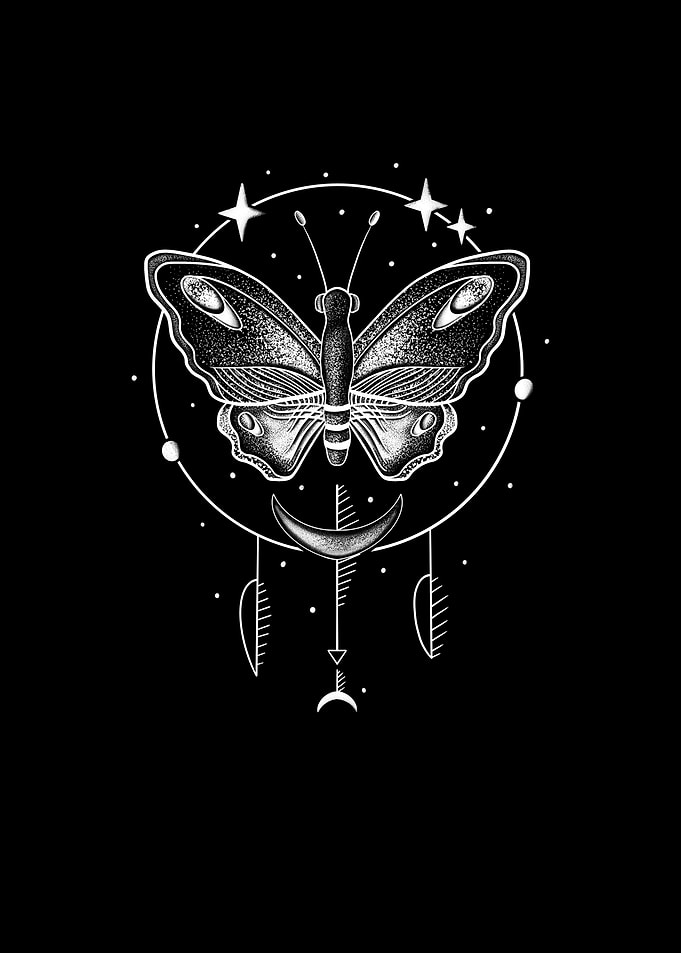 Magic Butterfly Tattoo Art