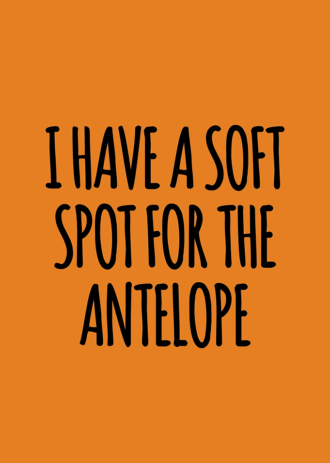 Soft spot for the antelope
