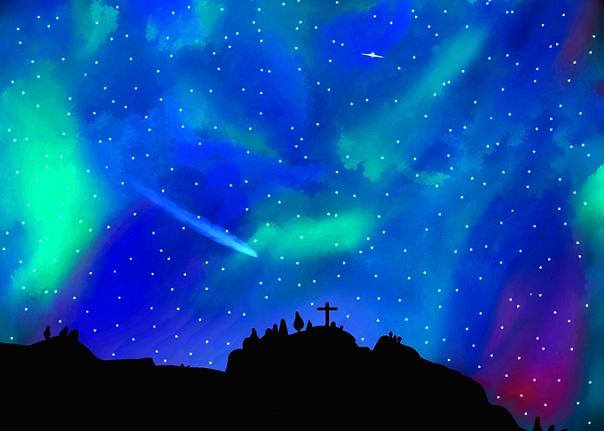 Victorian night sky