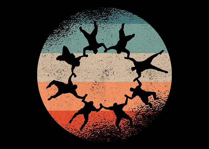 Retro Skydiving