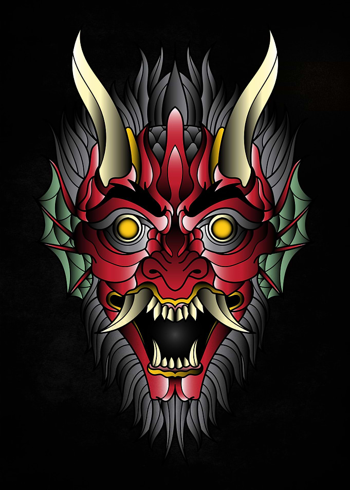demon art neo traditional