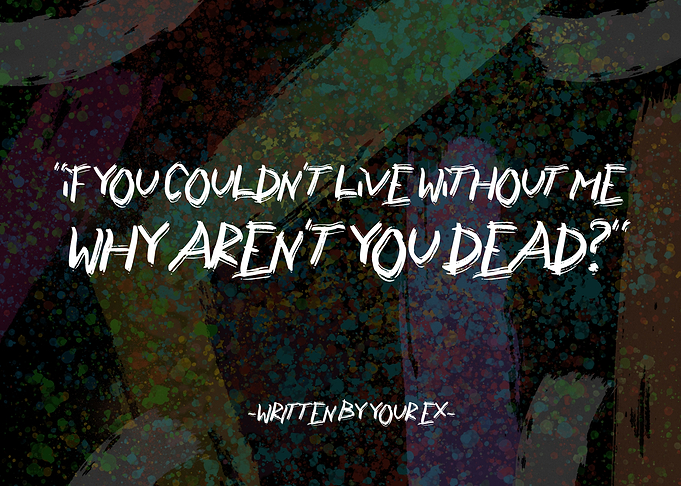 YOUR EX TEXT ART