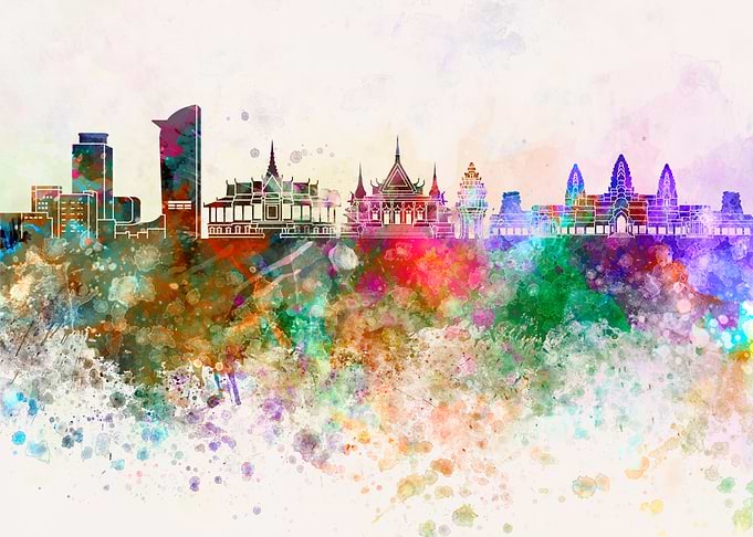 Phnom Penh skyline